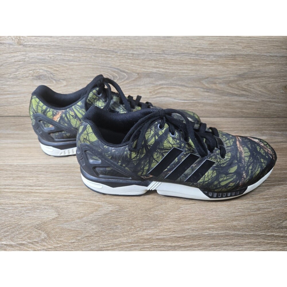 ADIDAS ZX FLUX CAMO B34139 SZ 13. Great Pre-owned Condition